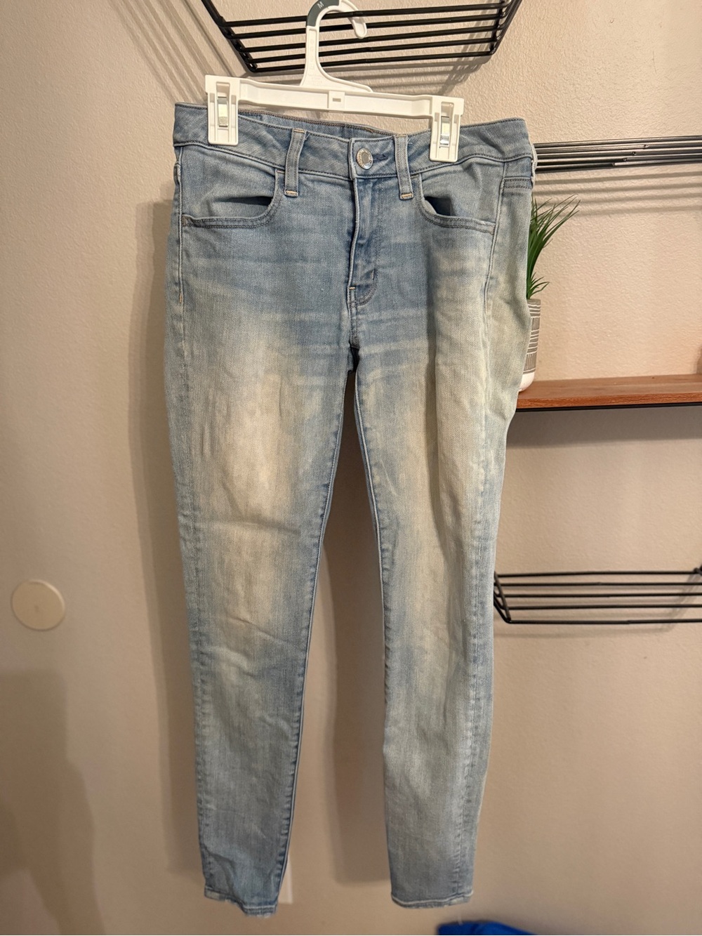 American Eagle Outfitters Light Blue Skinny Stretch Jeans